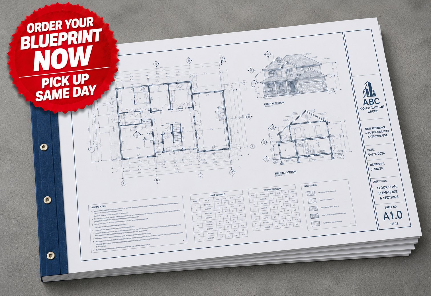 Blueprint printing